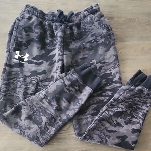 Under Armour Kids Camo Joggers - Gray